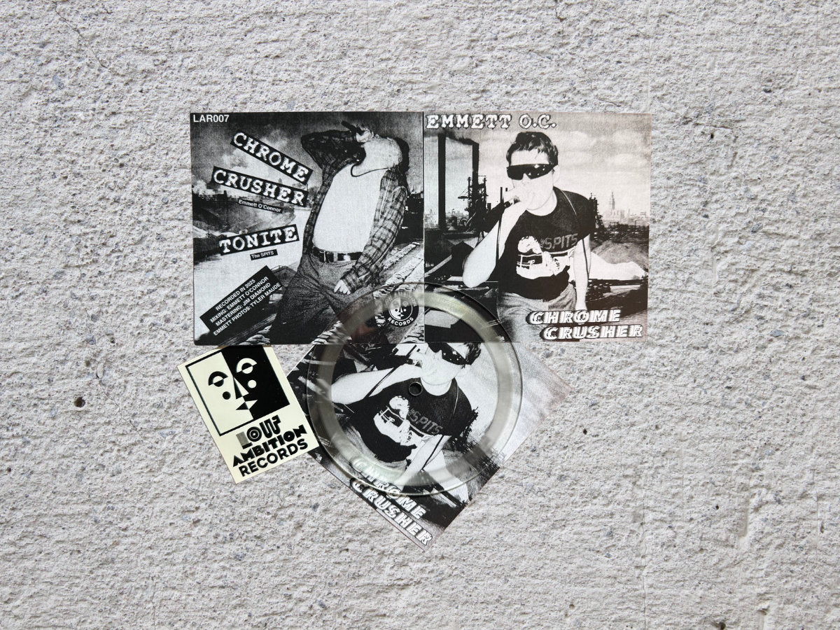 EMMETT O.C: Chrome Crusher Vinyl 5" LP (Transparent Lathe Cut)
