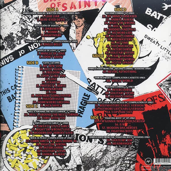 BATTALION OF SAINTS: Complete Discography Vinyl 3LP (Red White Blue)