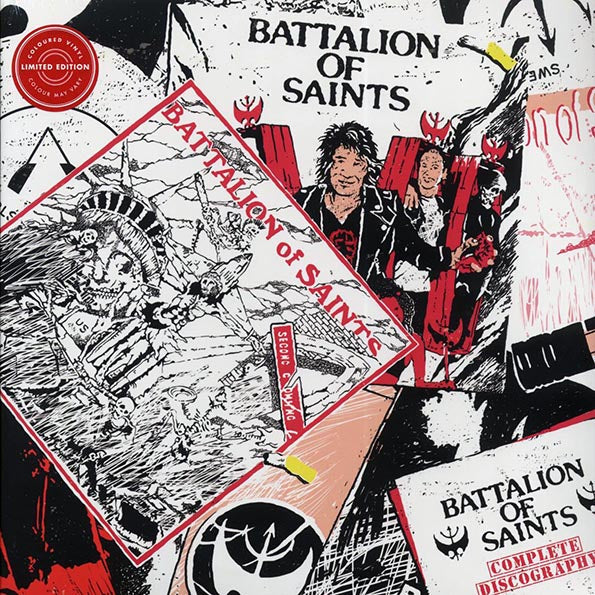 BATTALION OF SAINTS: Complete Discography Vinyl 3LP (Red White Blue) in Australia Global Disrupt