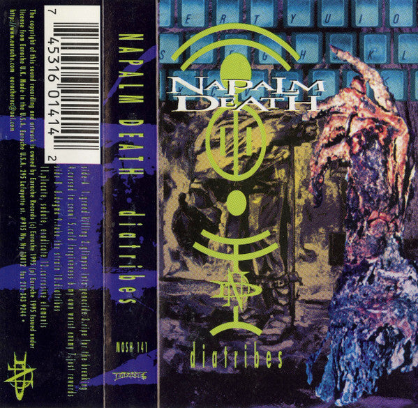 NAPALM DEATH: Diatribes Cassette in Australia Global Disrupt