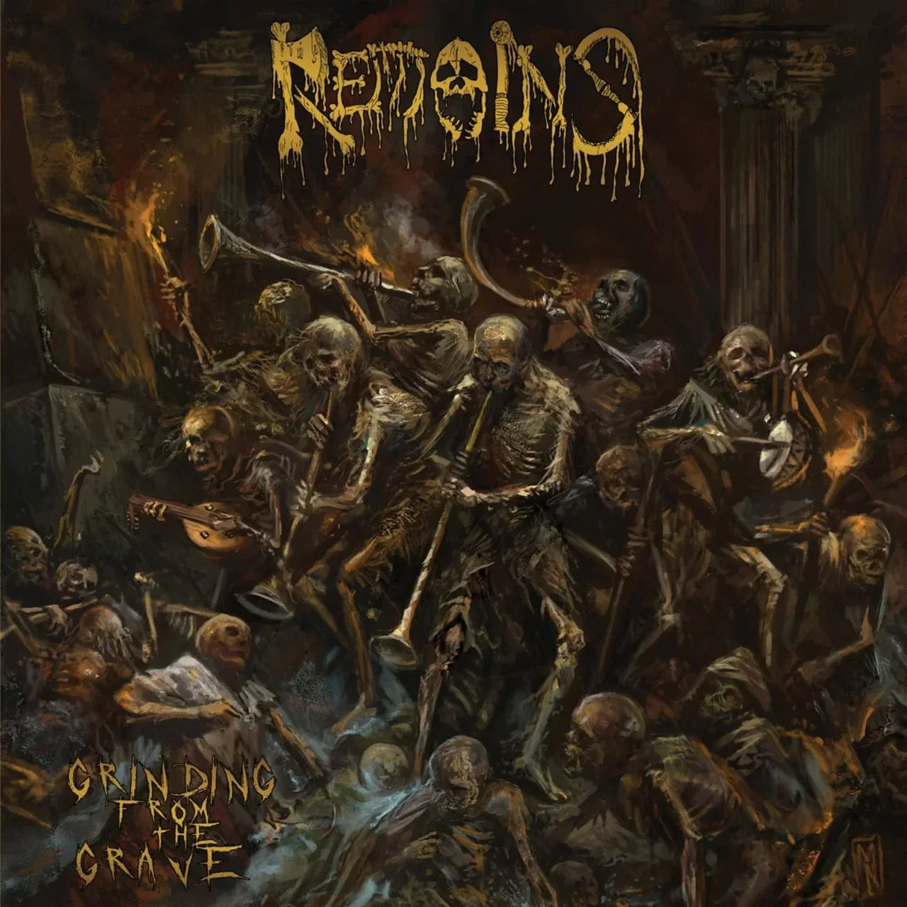REMAINS: Grinding From The Grave Vinyl LP in Australia Global Disrupt