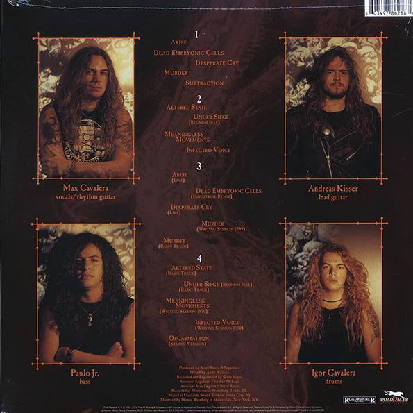 SEPULTURA: Arise Vinyl 2LP