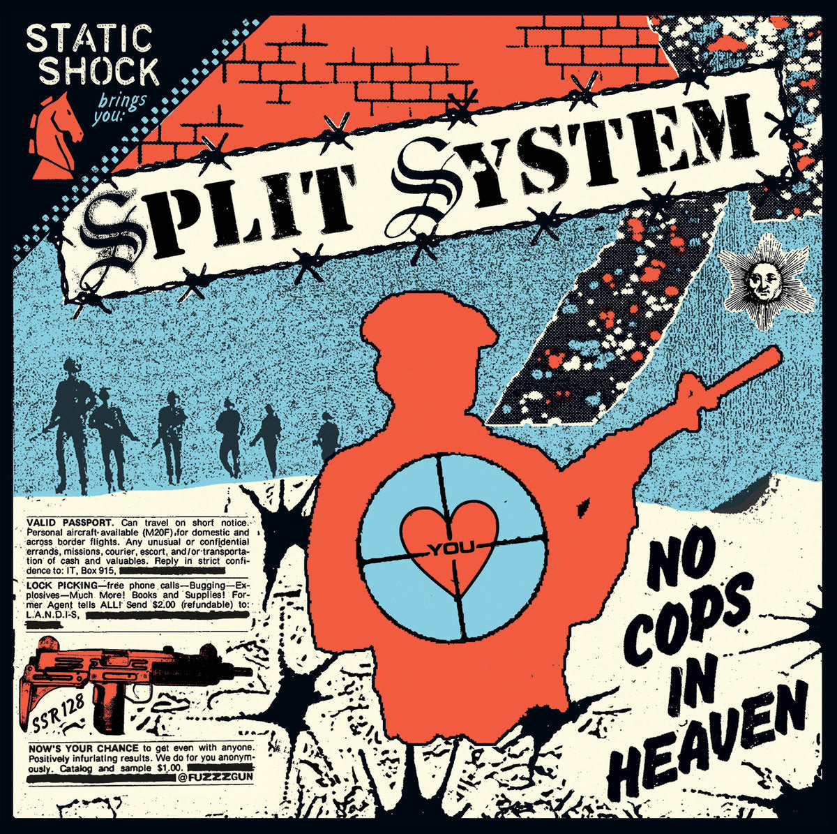 SPLIT SYSTEM - No Cops In Heaven Vinyl 7" in Australia Global Disrupt