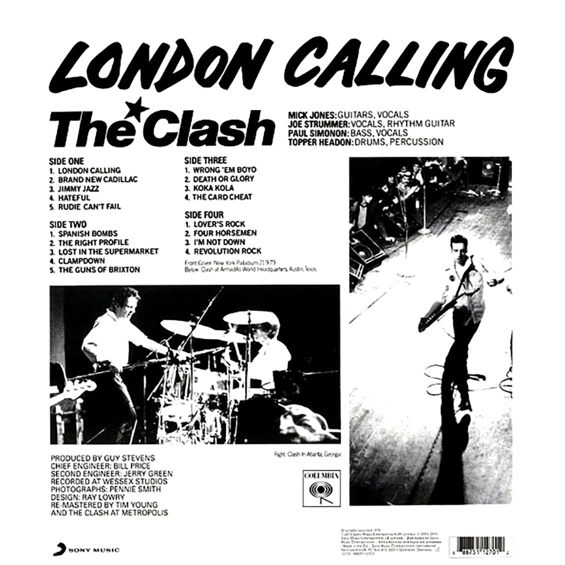 THE CLASH: London Calling Vinyl 2LP (180g) in Australia Global Disrupt back